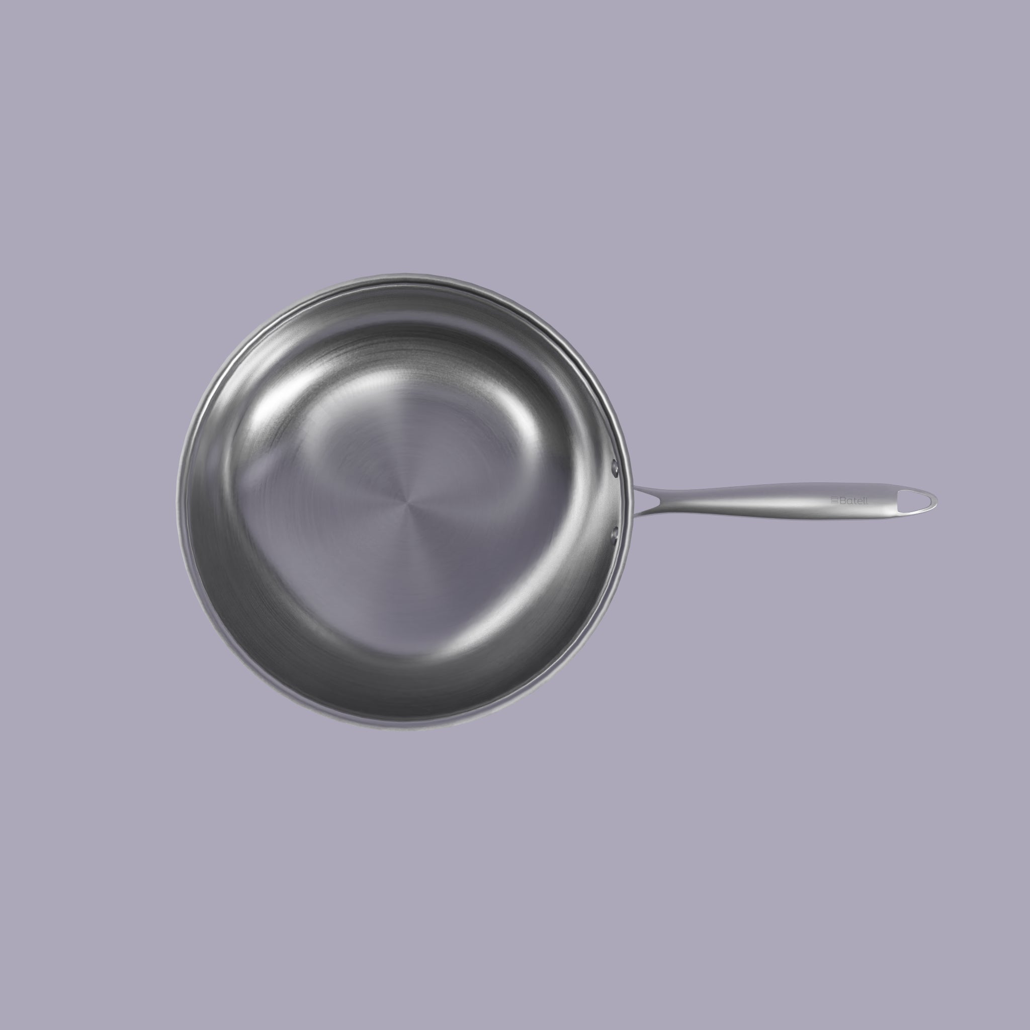 Wok en acier inoxydable triply